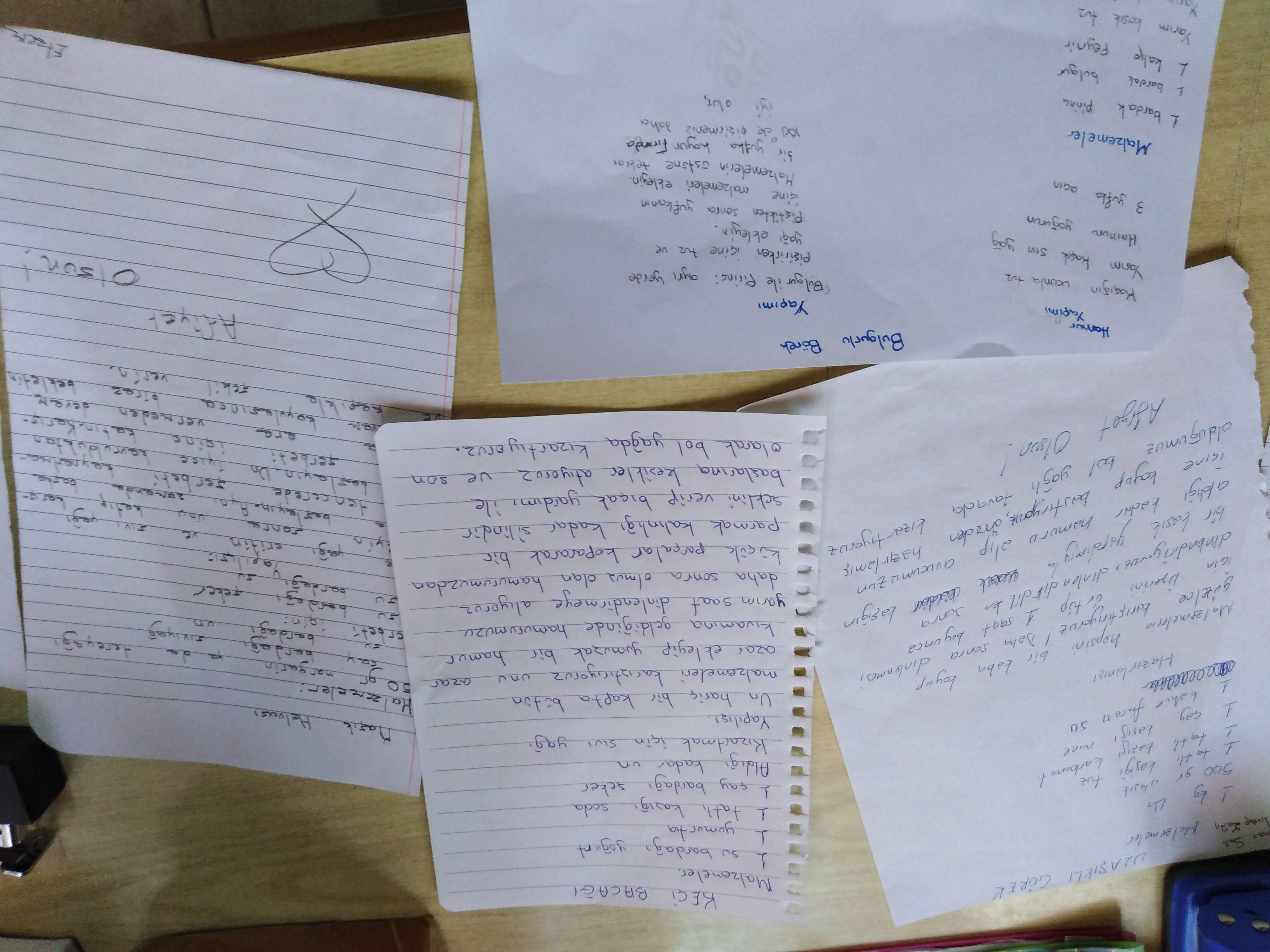 οι συνταγές στα τουρκικά 