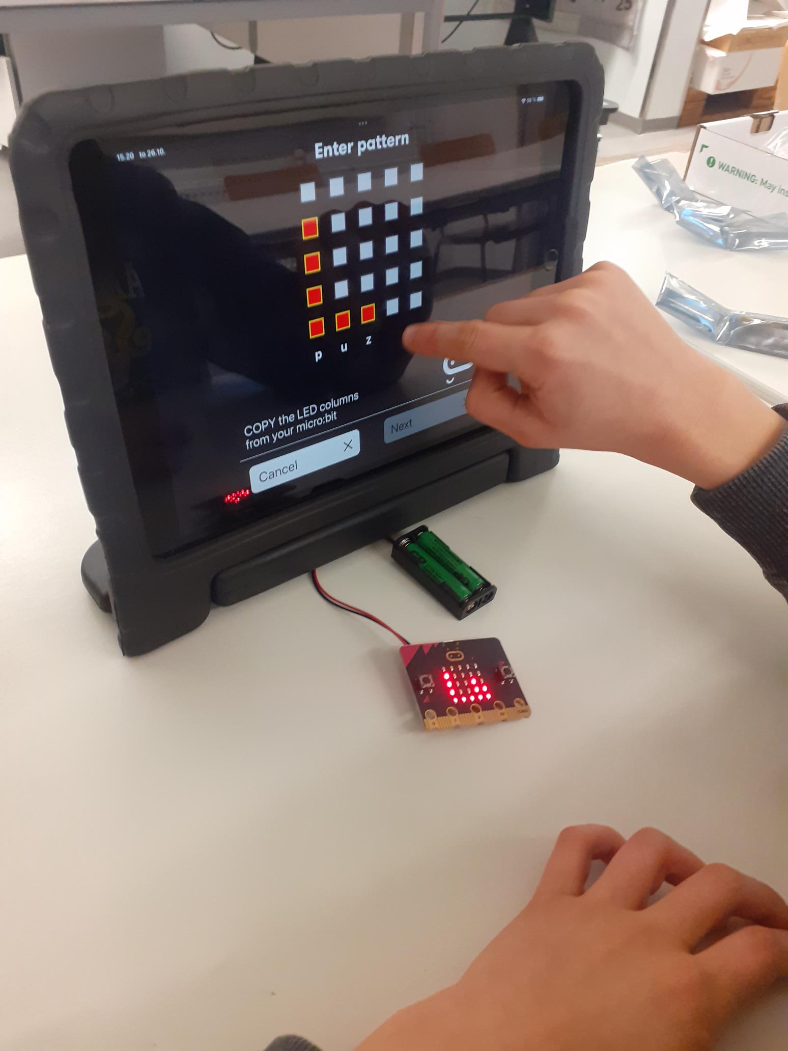 Micro:bit in use