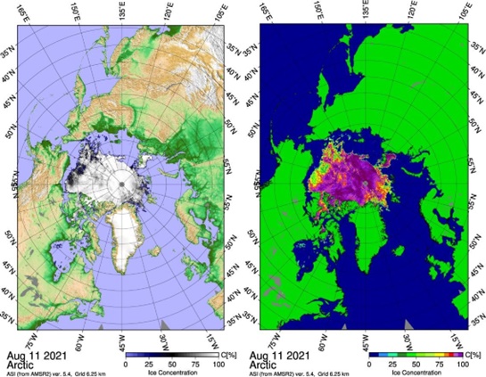 the interactive map of nothern emisphere