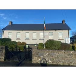 This is the view of the school that is seen from the road.