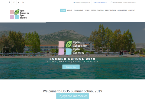 Join us at the OSOS Summer School 2019