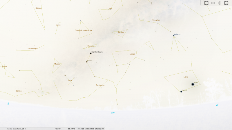 southern hemisphere, winter