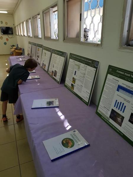 הצגת עבודות החקר בבית הספר