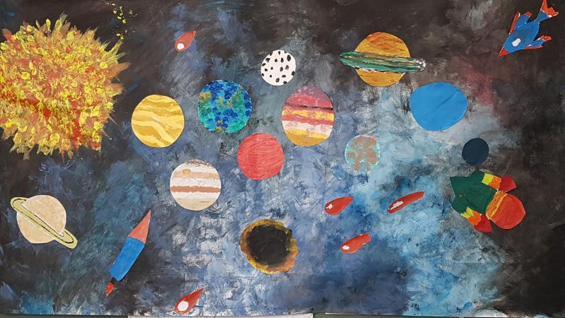 Εικαστική δημιουργία - Κεντρικό έργο στην έκθεση Ζωγραφικής