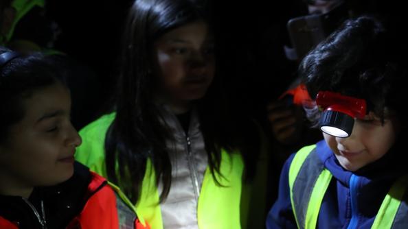 I bambini in uscita notturna