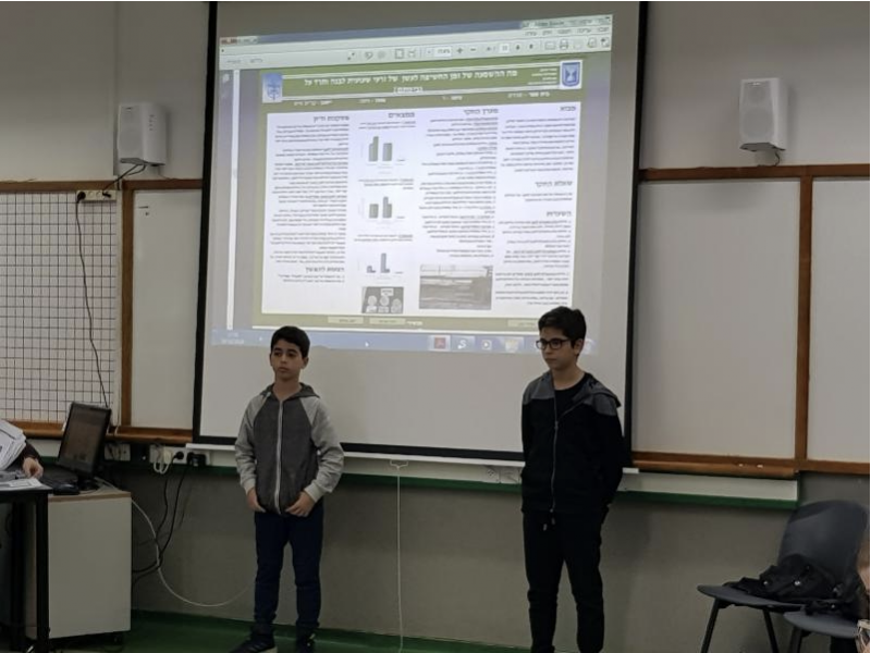 מול השופטים ביריד החקר הישובי