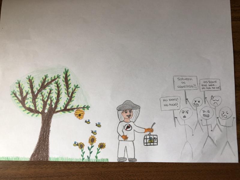 desenho abelhas